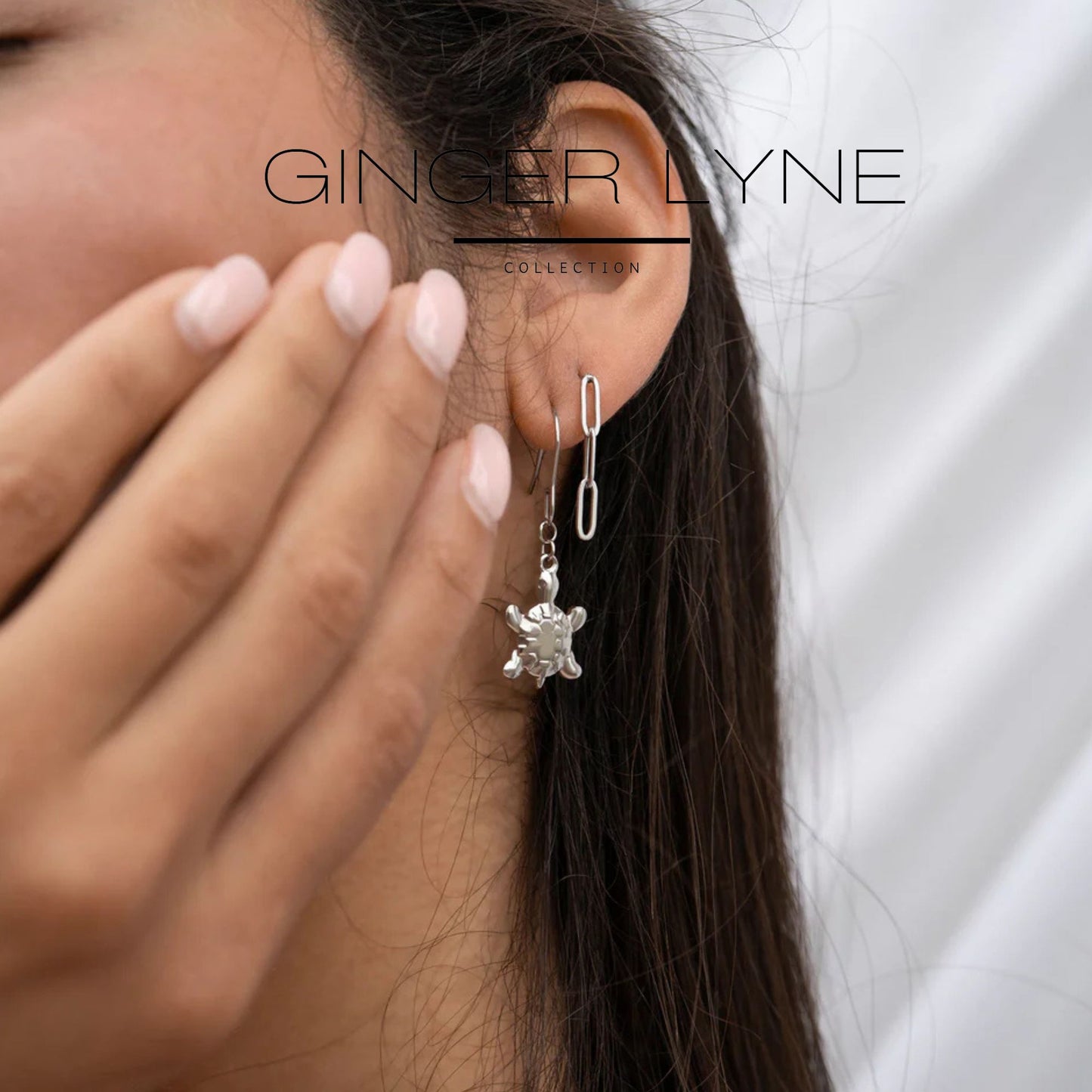 PaperclipChainLinkDangleEarringsforWomenGoldorSilverStainlessSteelGingerLyneCollection_Gold-5