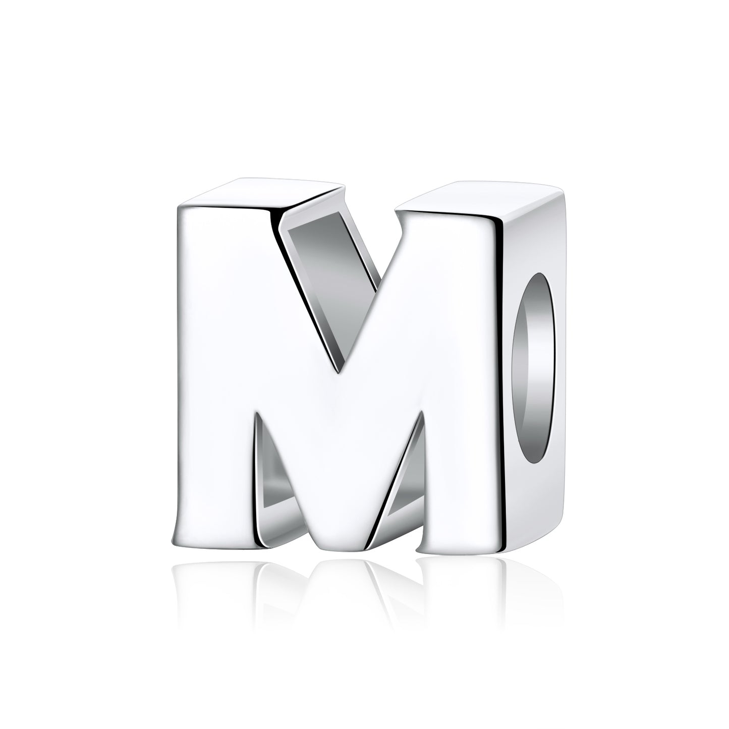 InitialLetterCharmsforWomenbyGingerLyne|ItalianStyleSingleBraceletCharmforher|SterlingSilverInitialAforCharmBracelet_M-1