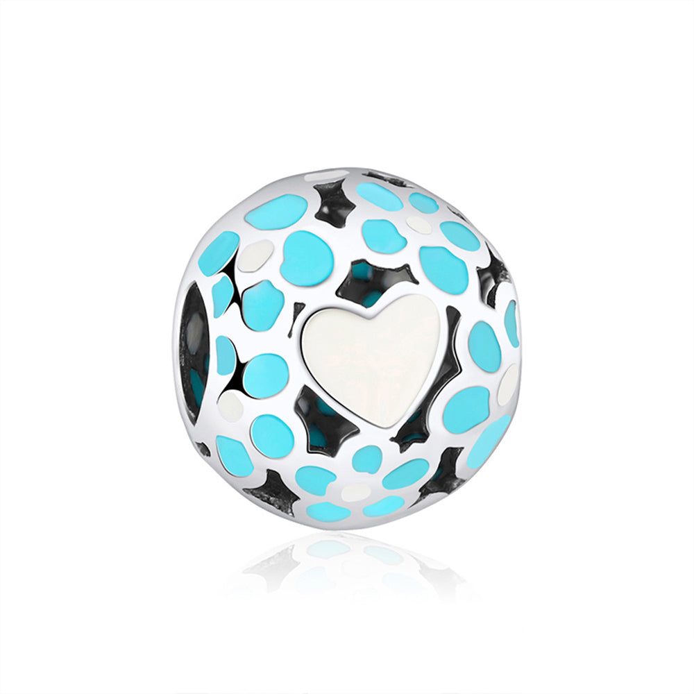 HeartCharmEuropeanBeadSterlingSilverBlueGingerLyneCollection_Blue-1