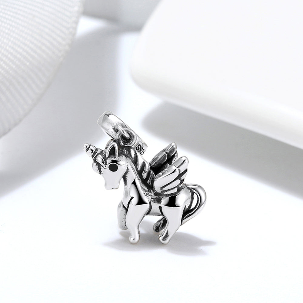 UnicornCharmEuropeanBeadSterlingSilverGingerLyneCollection_Silver-2