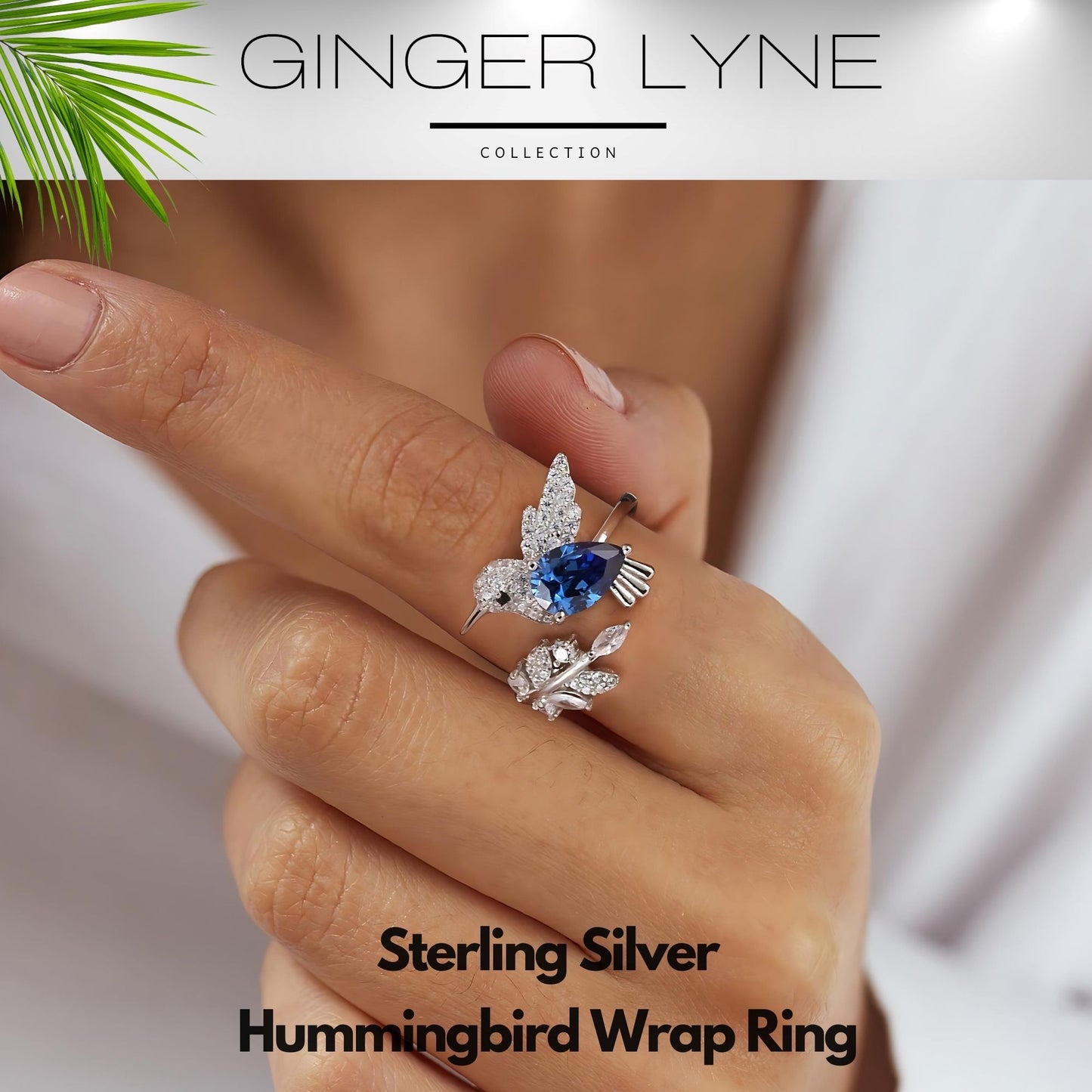 HummingbirdStatementRingBirdBlueCzWomensGingerLyneCollection_Blue-4