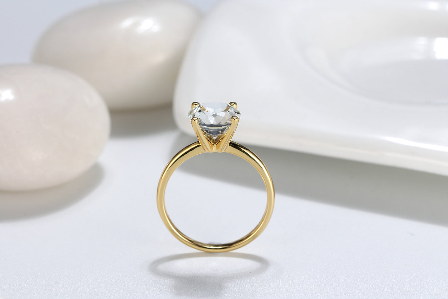 AmoreSolitaireEngagementRingforWomenMoissaniteSterlingSilverGingerLyneCollection_3CTGoldoverSilver-4