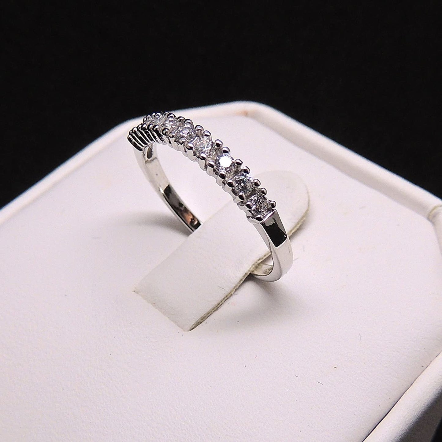 CarolineBeautifulAnniversaryWeddingBandRing-GingerLyneCollection_Silver-4