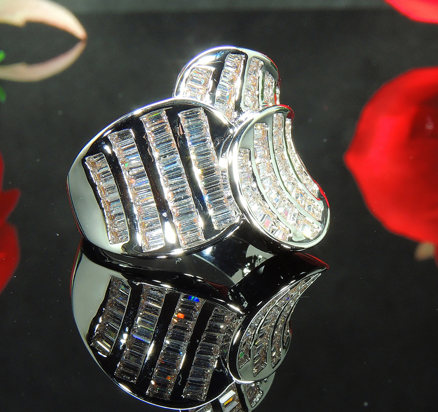 HelenaStatementRingBaguettesCzWhiteGoldPlatedWomenGingerLyneCollection_Silver-3
