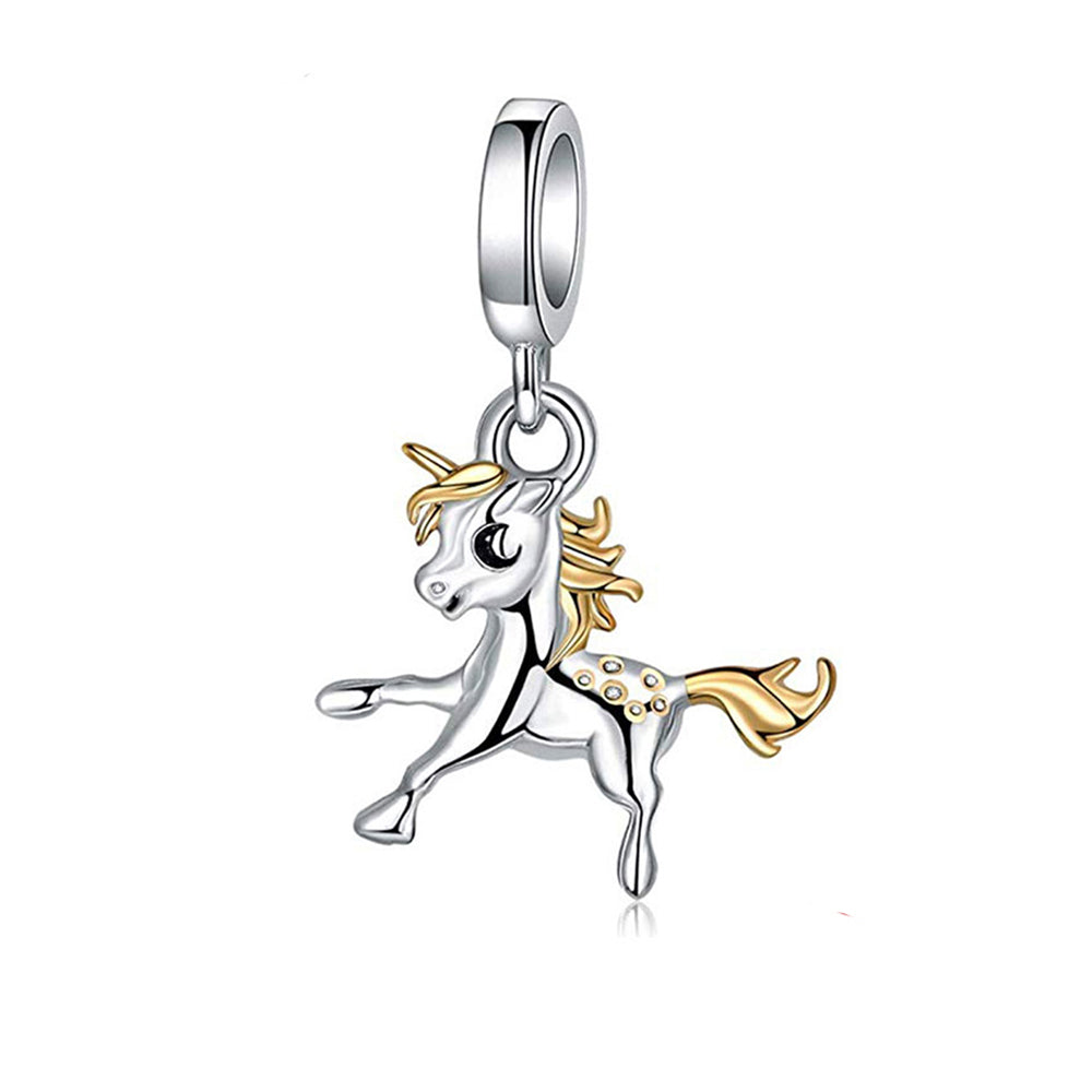 HorsePonyCharmforWomenEuropeanStyleGoldSterlingSilverGingerLyneCollection_Silver-1