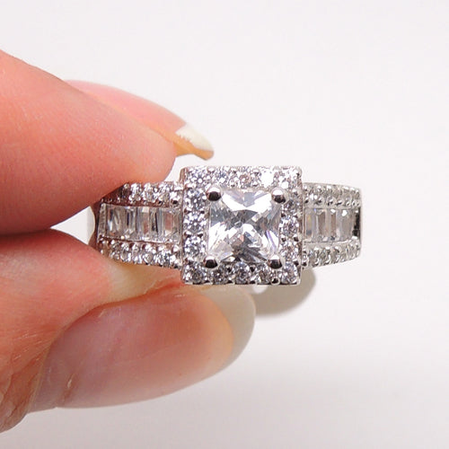 GemmaPrincessCutCZEngagementRingWomensGingerLyneCollection9_Silver-5