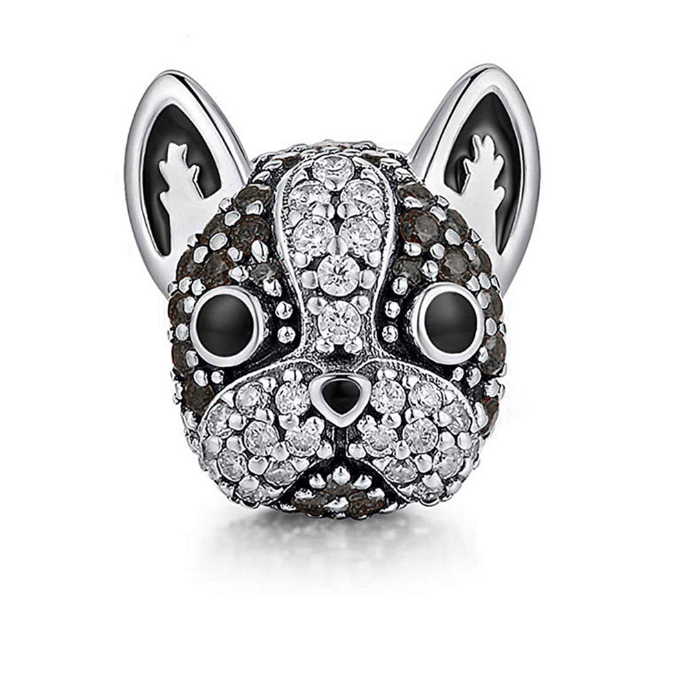 BostonTerrierFrenchieDogCharmEuropeanBeadCZSterlingSilverGingerLyneCollection_Black-1