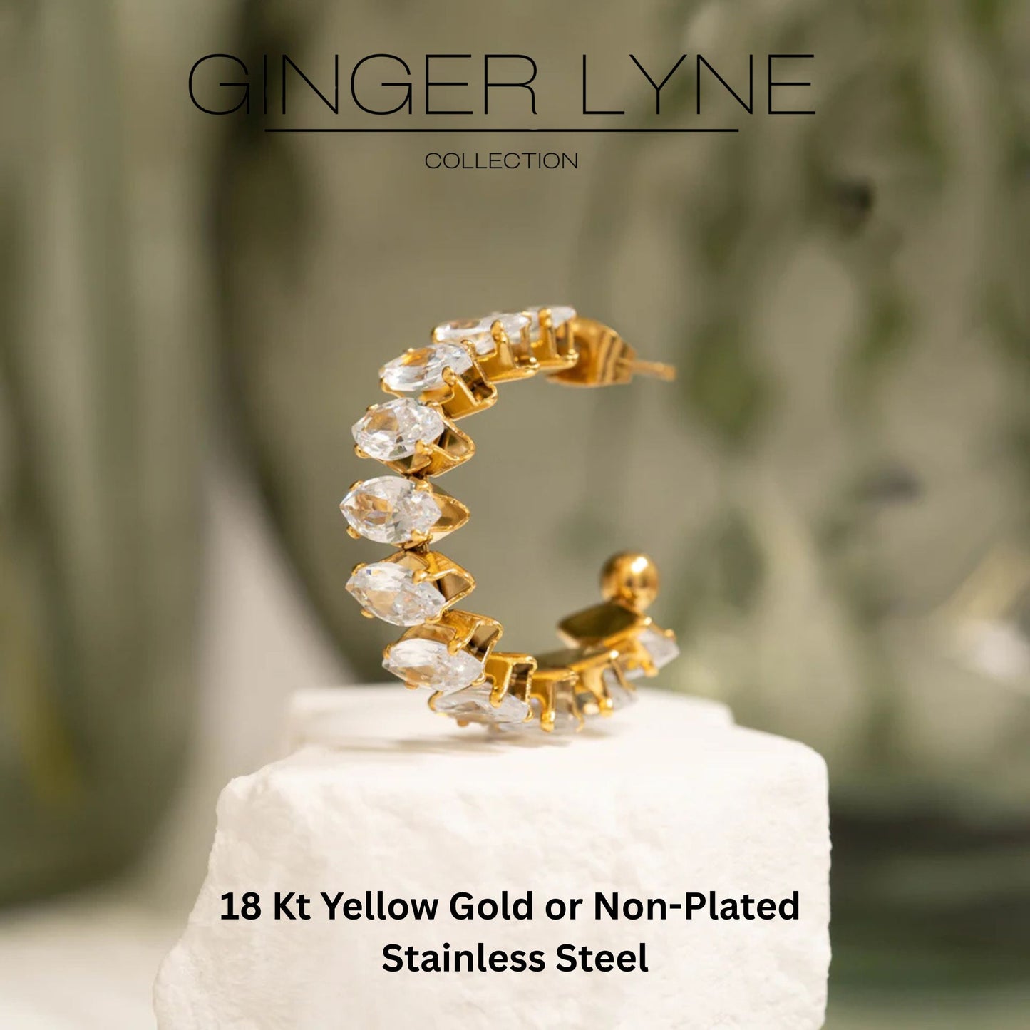 MarquiseHoopEarringsforWomenCZGoldoverSilverStainlessSteelGingerLyneCollection_Gold-3