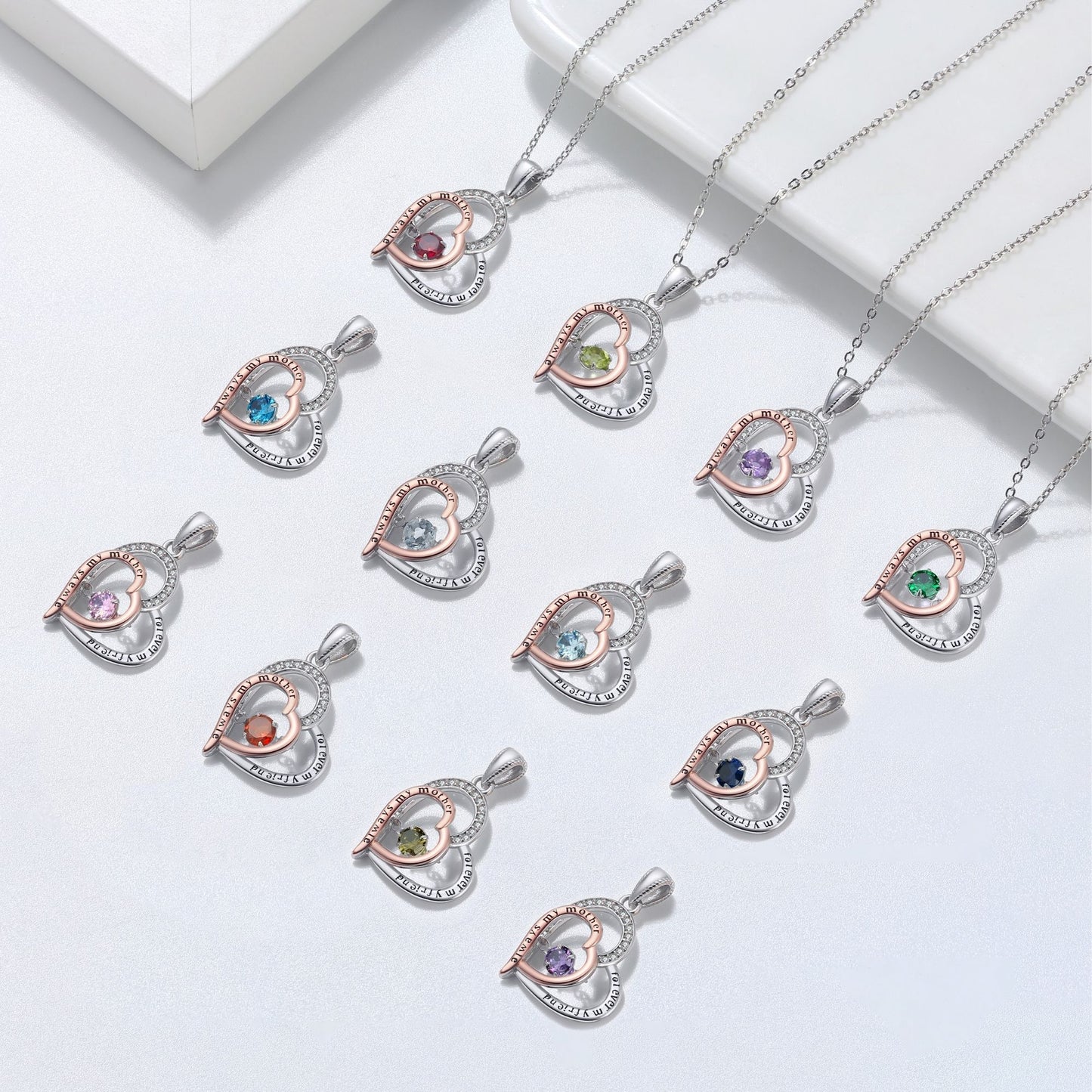 BirthstoneMomNecklaceforMotherbyGingerLyneSterlingSilverSwingingCZ_January-5