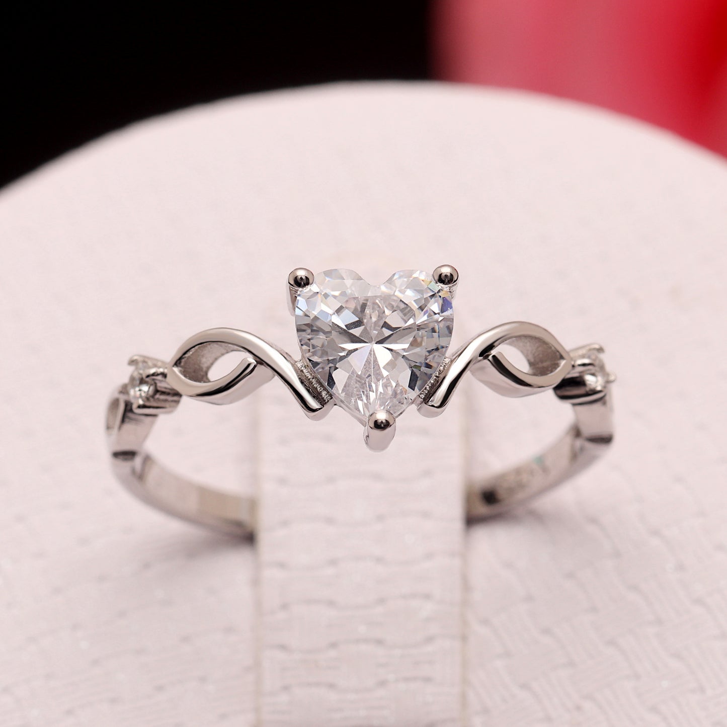 AllieEngagementRingforWomenbyGingerLyneCollectionCzHeartGoldSterlingSilver_Silver-2