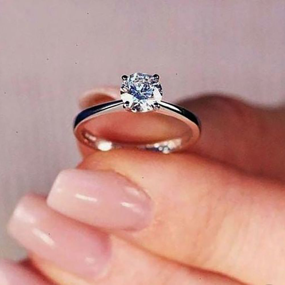 AmoreSolitaireEngagementRingforWomenMoissaniteSterlingSilverGingerLyneCollection_1CTSilver-2