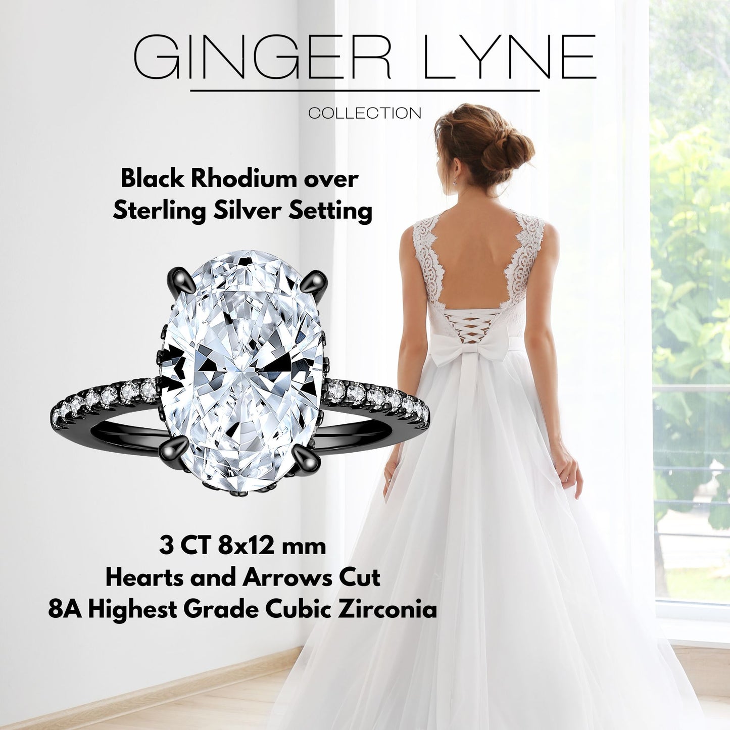 Solitaire3CtOvalEngagementRingforWomenSterlingSilverCZGingerLyneCollection_Black-3