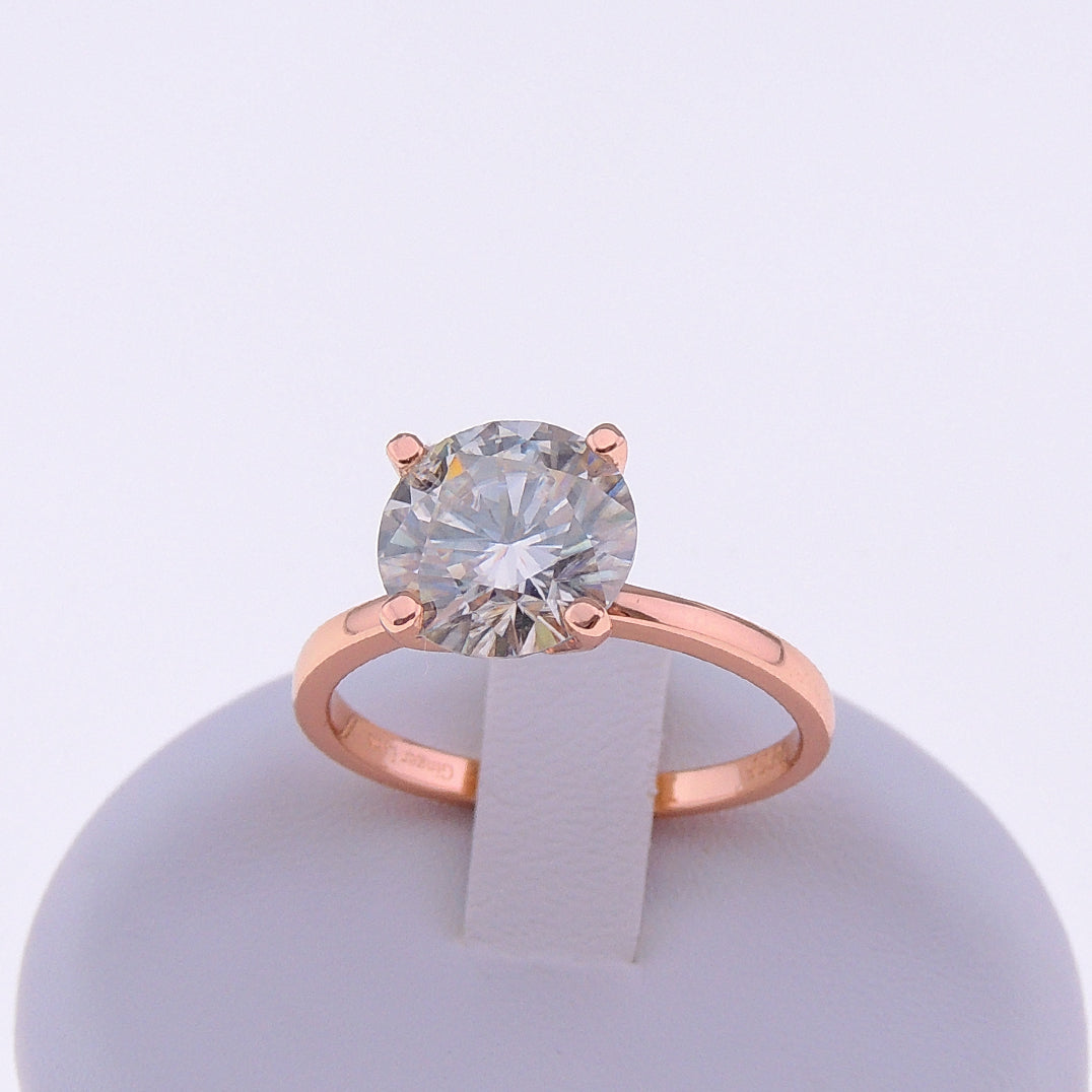 AmoreSolitaireEngagementRingforWomenMoissaniteSterlingSilverGingerLyneCollection_3CTRoseoverSilver-4