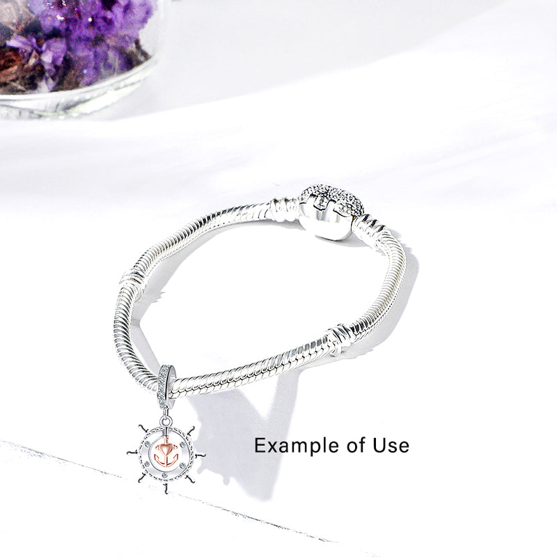 NauticalShipsWheelCharmEuropeanBeadCZSterlingSilverGingerLyneCollection_Silver-2
