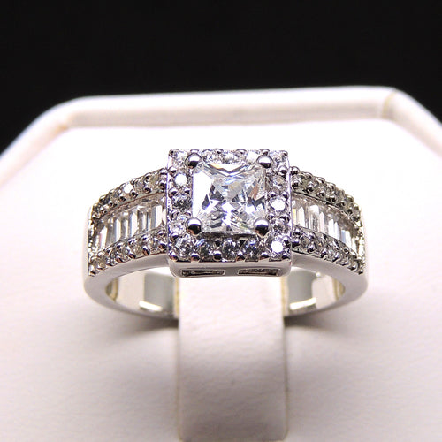 GemmaPrincessCutCZEngagementRingWomensGingerLyneCollection9_Silver-2