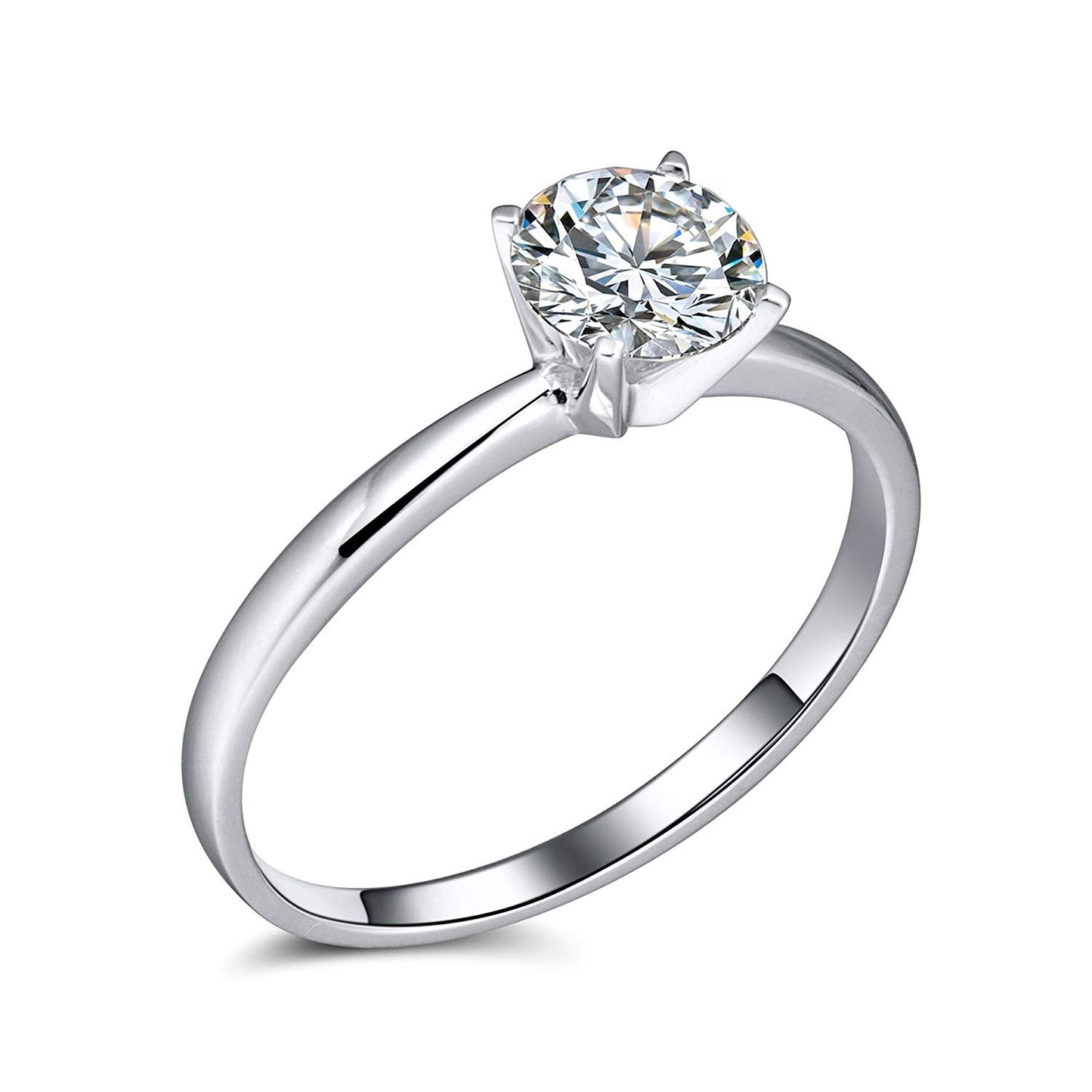 AmoreSolitaireEngagementRingforWomenMoissaniteSterlingSilverGingerLyneCollection_1CTSilver-1