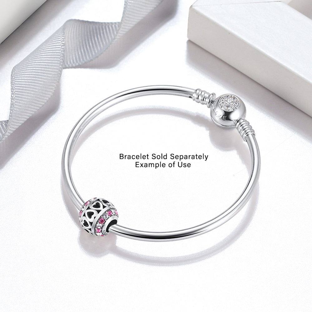 HeartCharmEuropeanBeadSterlingSilverPinkCZGingerLyneCollection_Pink-3