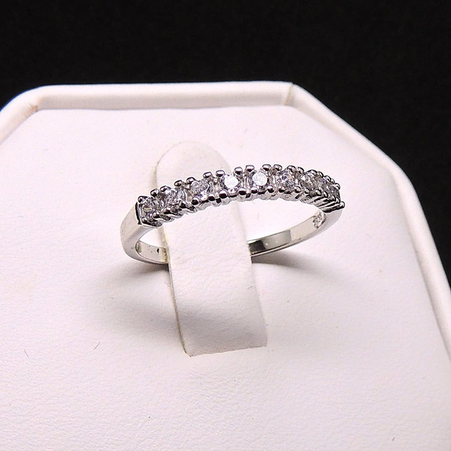 CarolineBeautifulAnniversaryWeddingBandRing-GingerLyneCollection_Silver-5