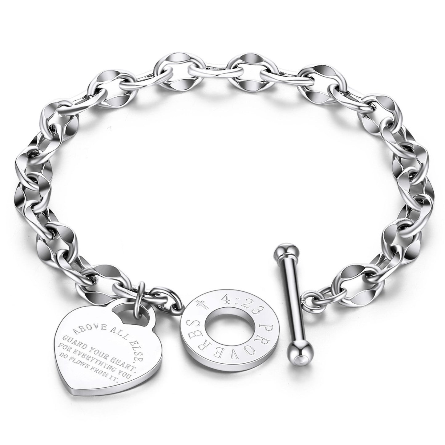 ReligiousCrossBraceletbyGingerLyneAdjustableStainlessSteelChainSilverorGoldFinish_Gold-2