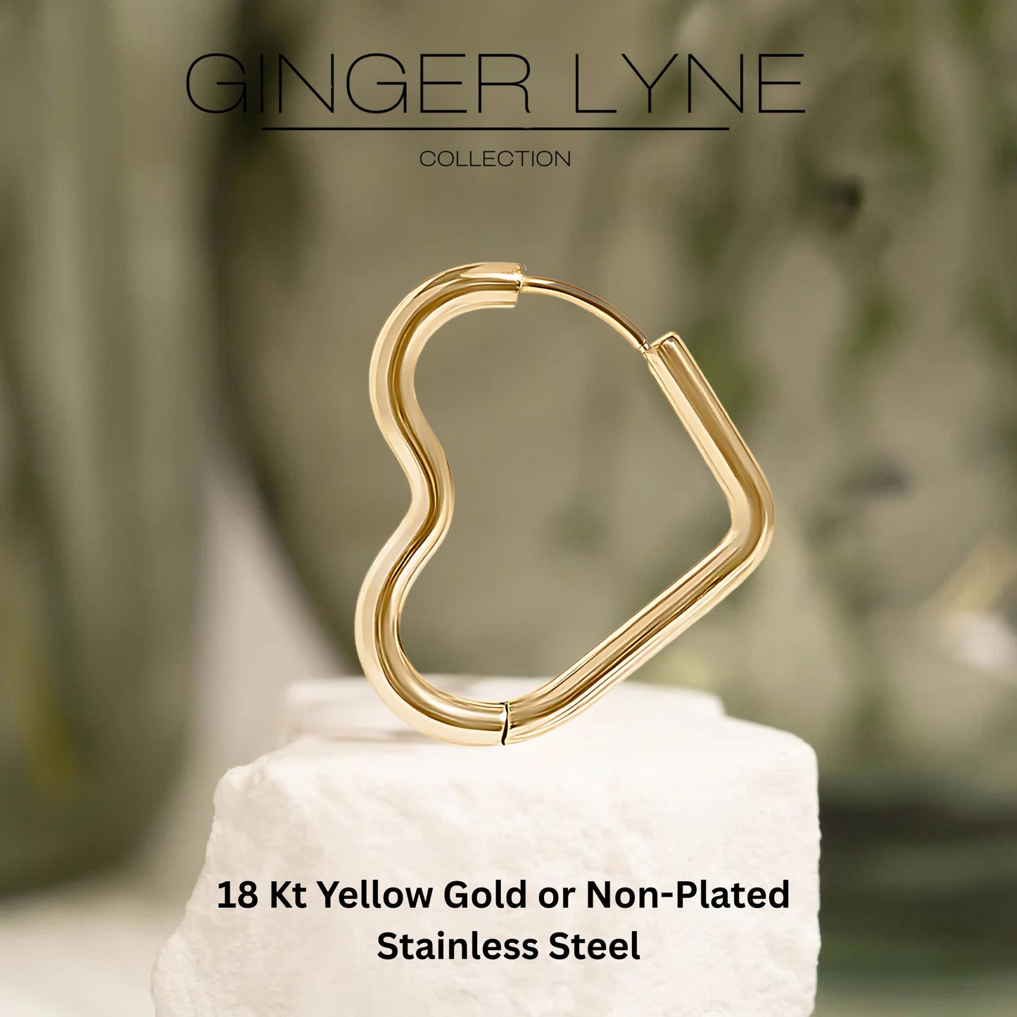 HeartHoopEarringsforWomenbyGingerLyneGoldStainlessSteelLightweightClassicEverydayStyle_Gold-4