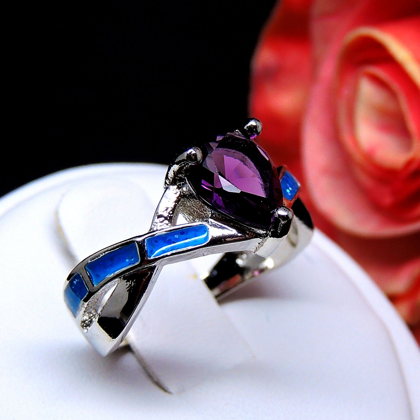 BonnieRingPurplePearBlueFireOpalCubicZirconiaWomenGingerLyneCollection_Silver-5