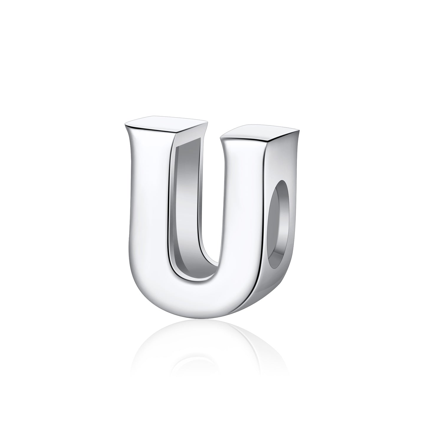InitialLetterCharmsforWomenbyGingerLyne|ItalianStyleSingleBraceletCharmforher|SterlingSilverInitialAforCharmBracelet_U-1