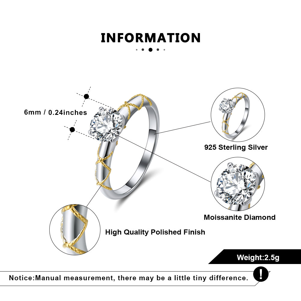 AmoreMiaEngagementRingWomen1CtMoissaniteSterlingSilverGingerLyneCollection_GoldTrim-4