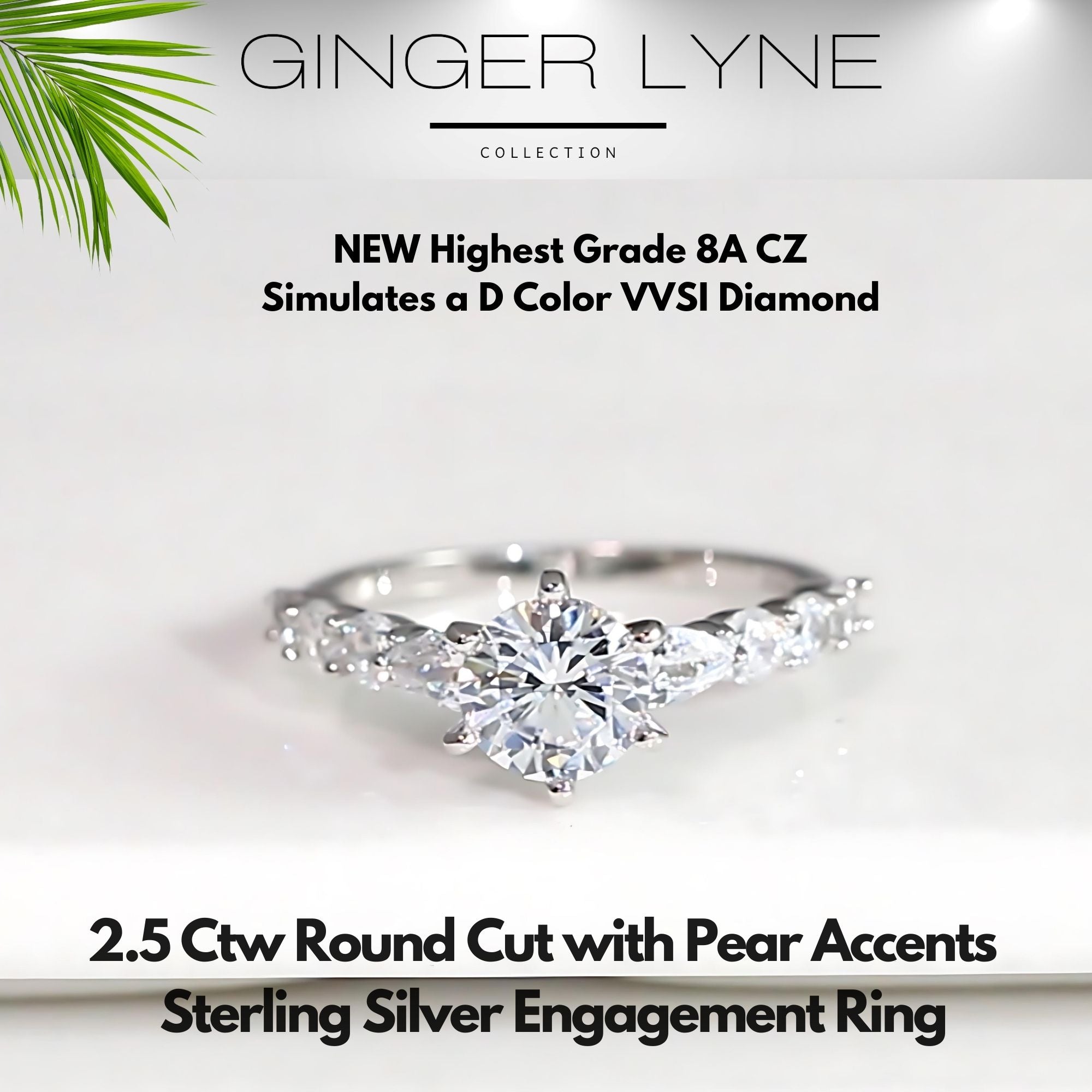 RoundEngagementRingforWomenbyGingerLyne2.5CtSimulatedDiamondSterlingSilverWeddingRings_Silver-2