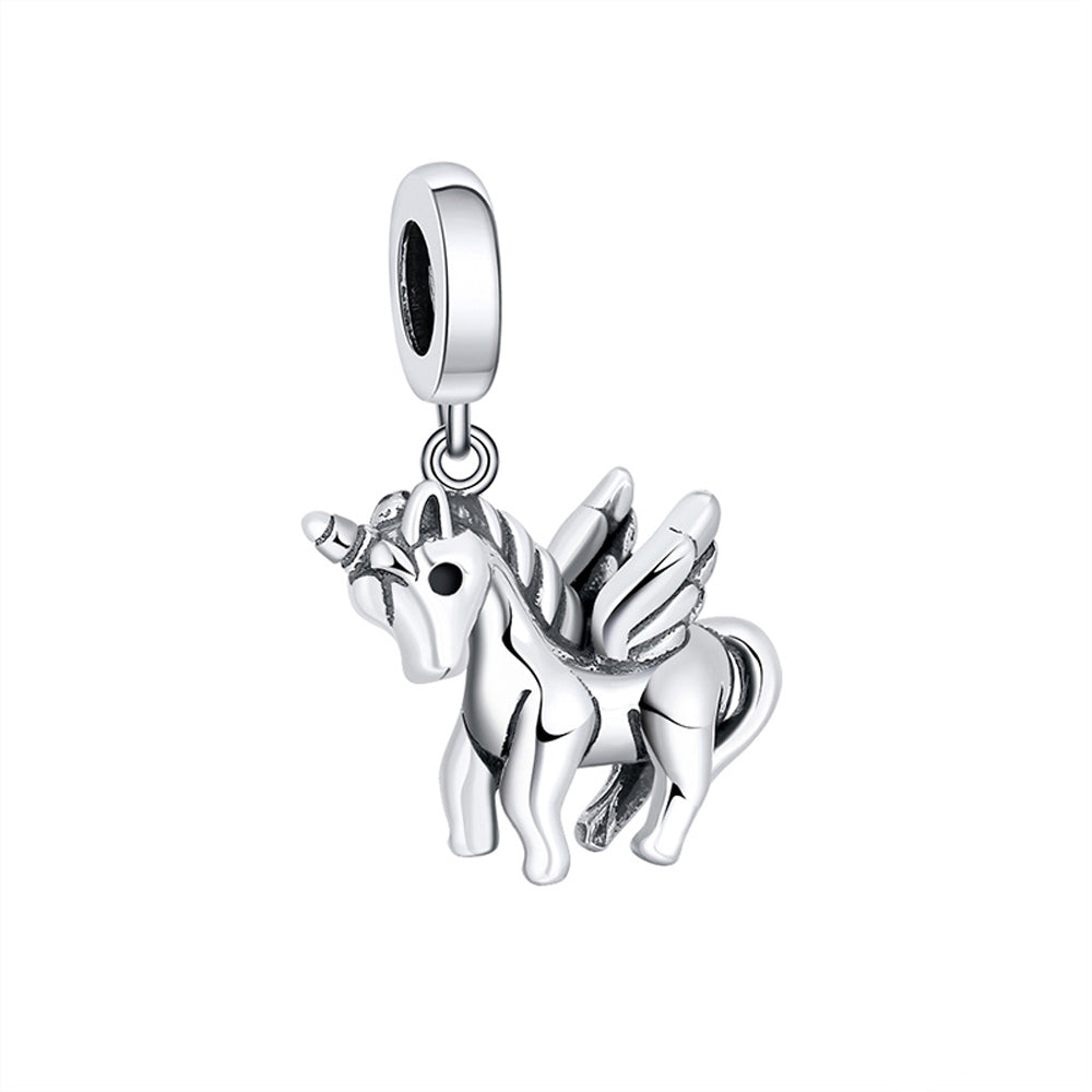 UnicornCharmEuropeanBeadSterlingSilverGingerLyneCollection_Silver-1