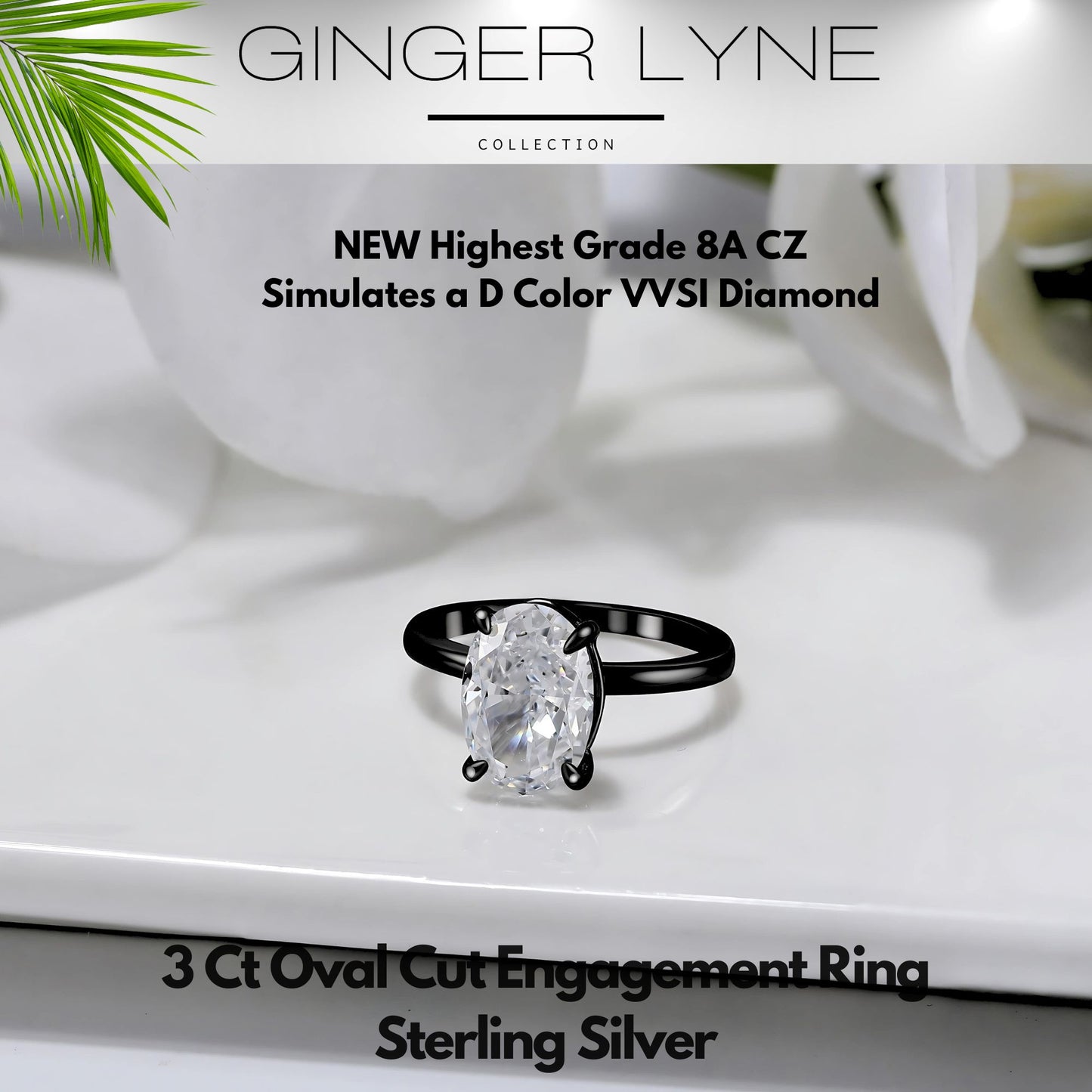 Solitaire3CtOvalEngagementRingforWomenSterlingSilverCZGingerLyneCollection_Black-2