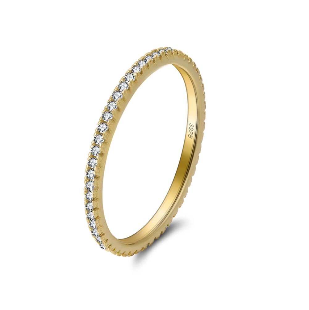 EternityRingWeddingBandforWomenThinSterlingSilverPinkCzGingerLyneCollection_Clear-1