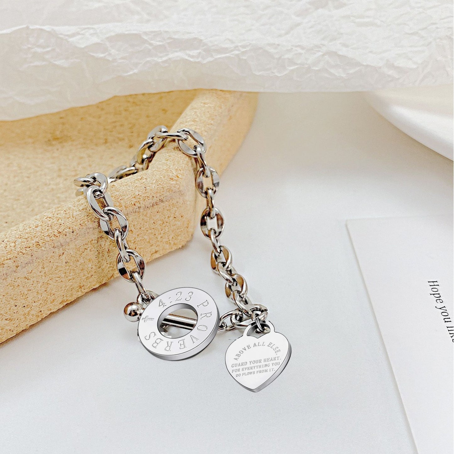ReligiousCrossBraceletbyGingerLyneAdjustableStainlessSteelChainSilverorGoldFinish_Gold-5