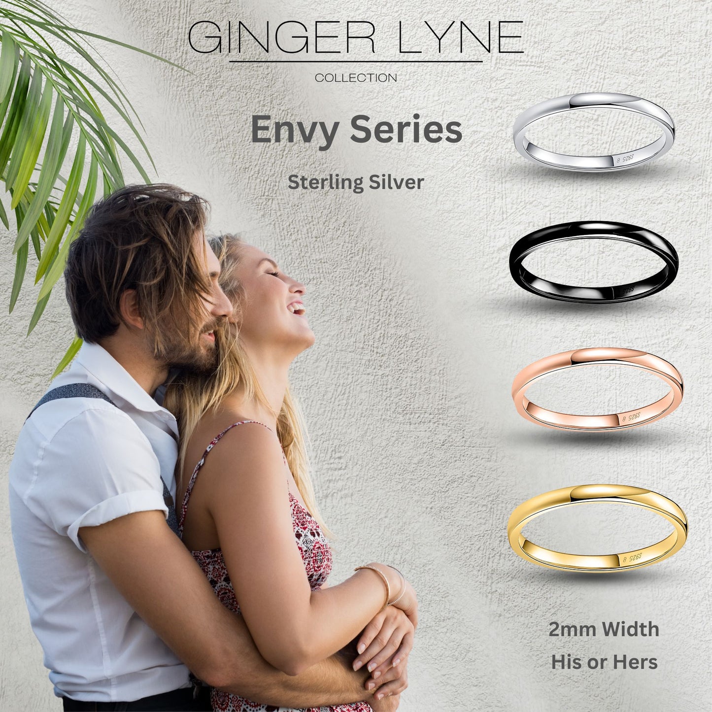 2mmWeddingBandforMenSterlingSilverGoldRingforWomenGingerLyneCollection_Gold-3