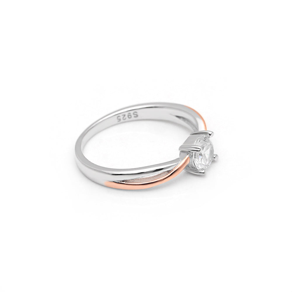 CarinaEngagementRingRoseGoldSterlingSilverZirconiaGingerLyneCollection_Blue-3