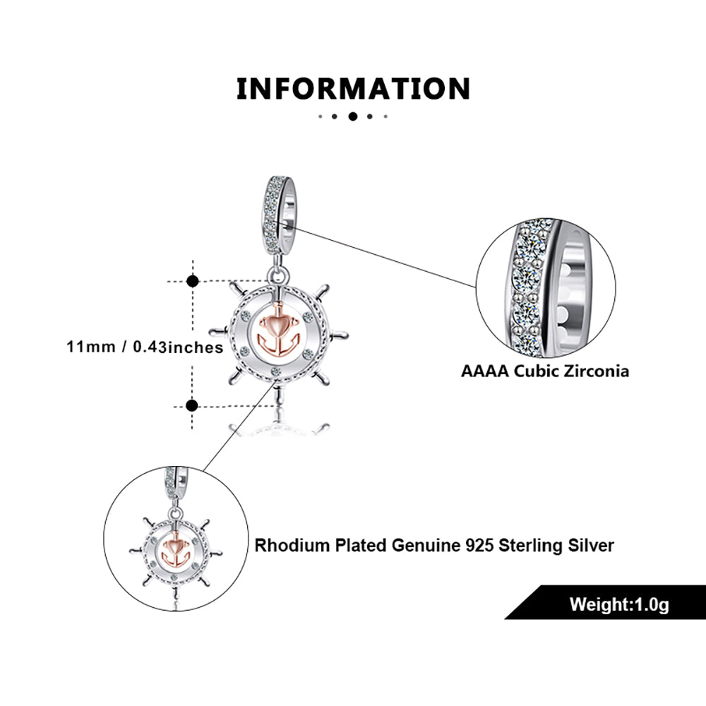 NauticalShipsWheelCharmEuropeanBeadCZSterlingSilverGingerLyneCollection_Silver-4