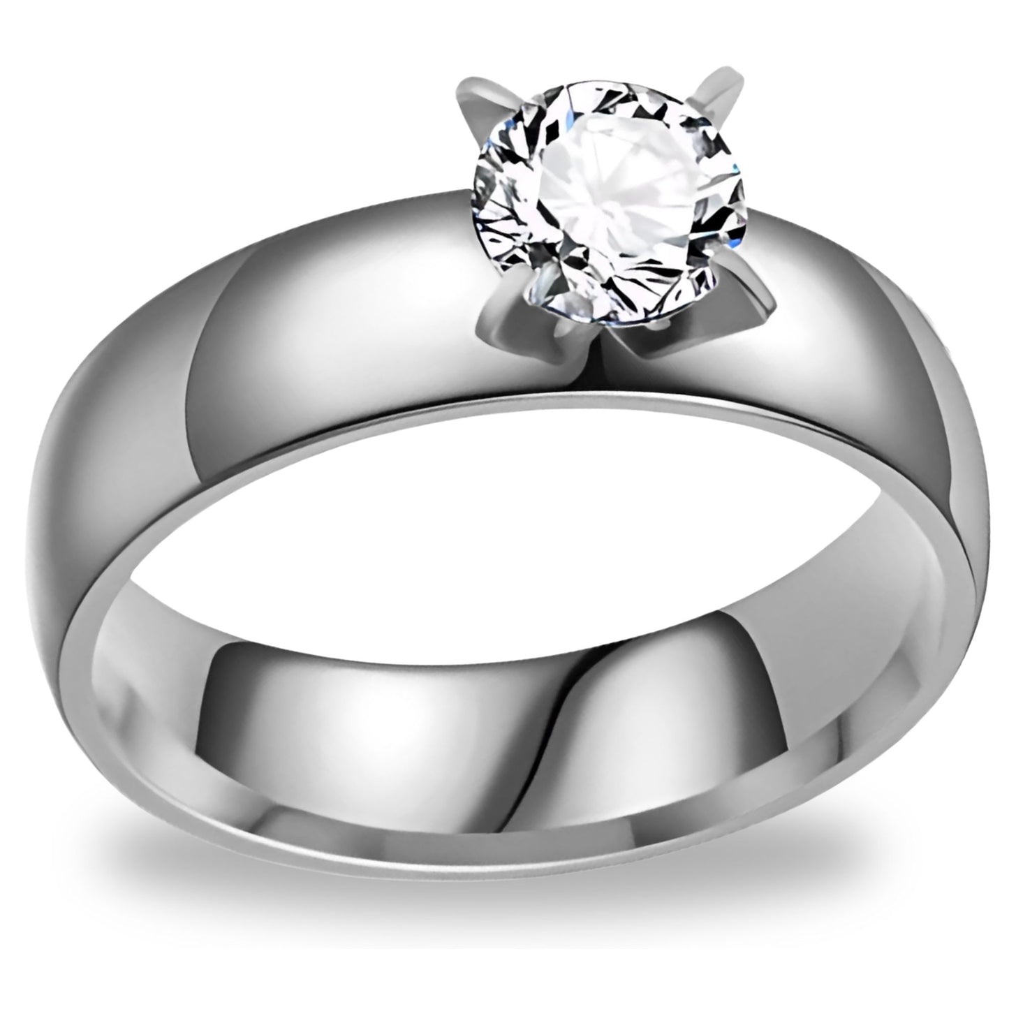 6mmGoldStainlessSteelWomenEngagementRingGingerLyneCollection_Black-1