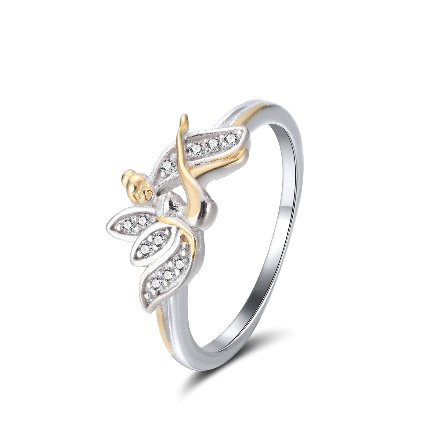 FairyWingsAngelRingforWomenCzGoldPlatedGingerLyneCollection_Silver-3