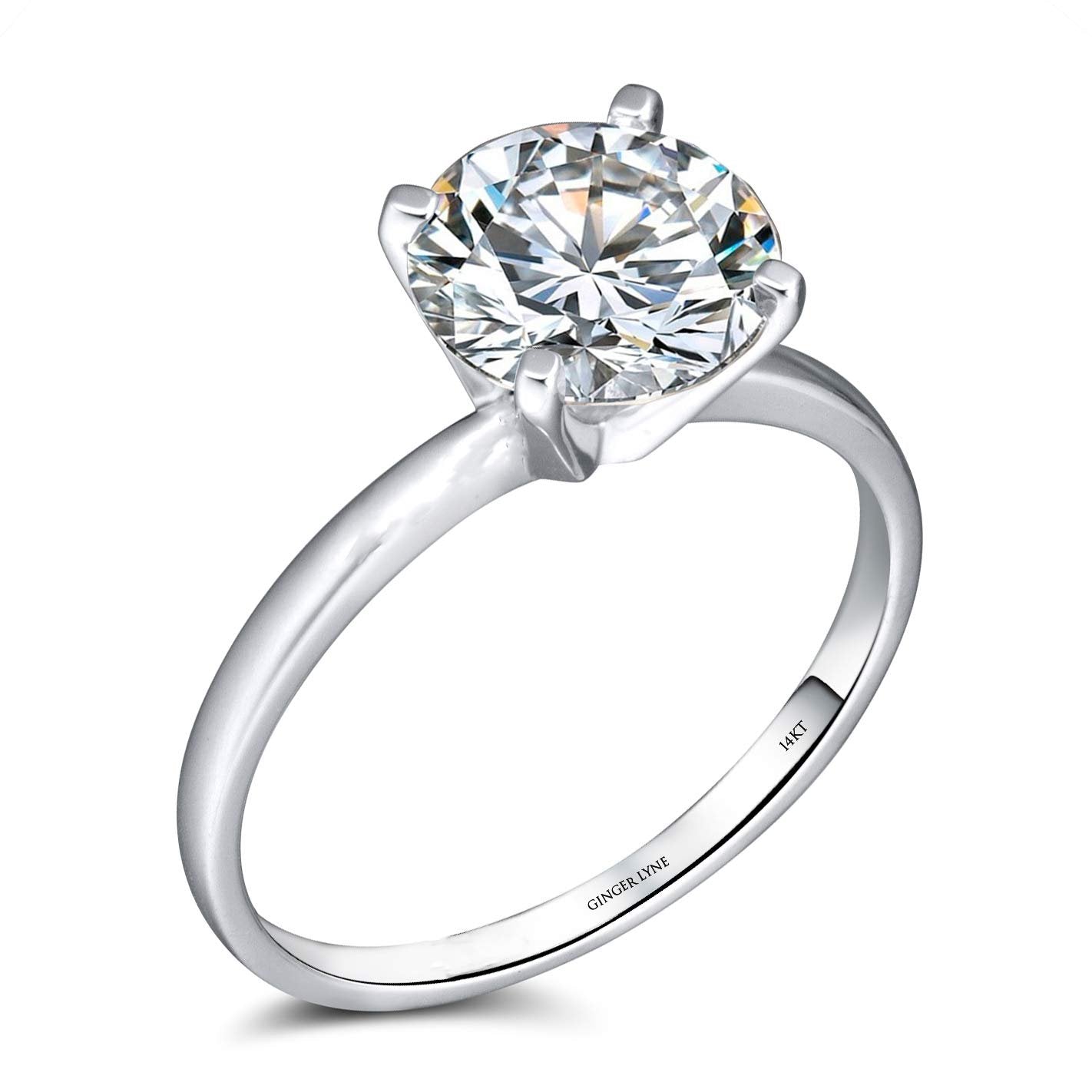 AmoreEngagementRingWomen1CtMoissanite14KGoldSolitaireGingerLyneCollection_2CT-1