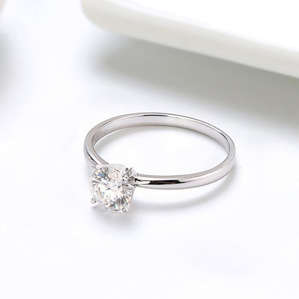AmoreSolitaireEngagementRingforWomenMoissaniteSterlingSilverGingerLyneCollection_1CTSilver-3