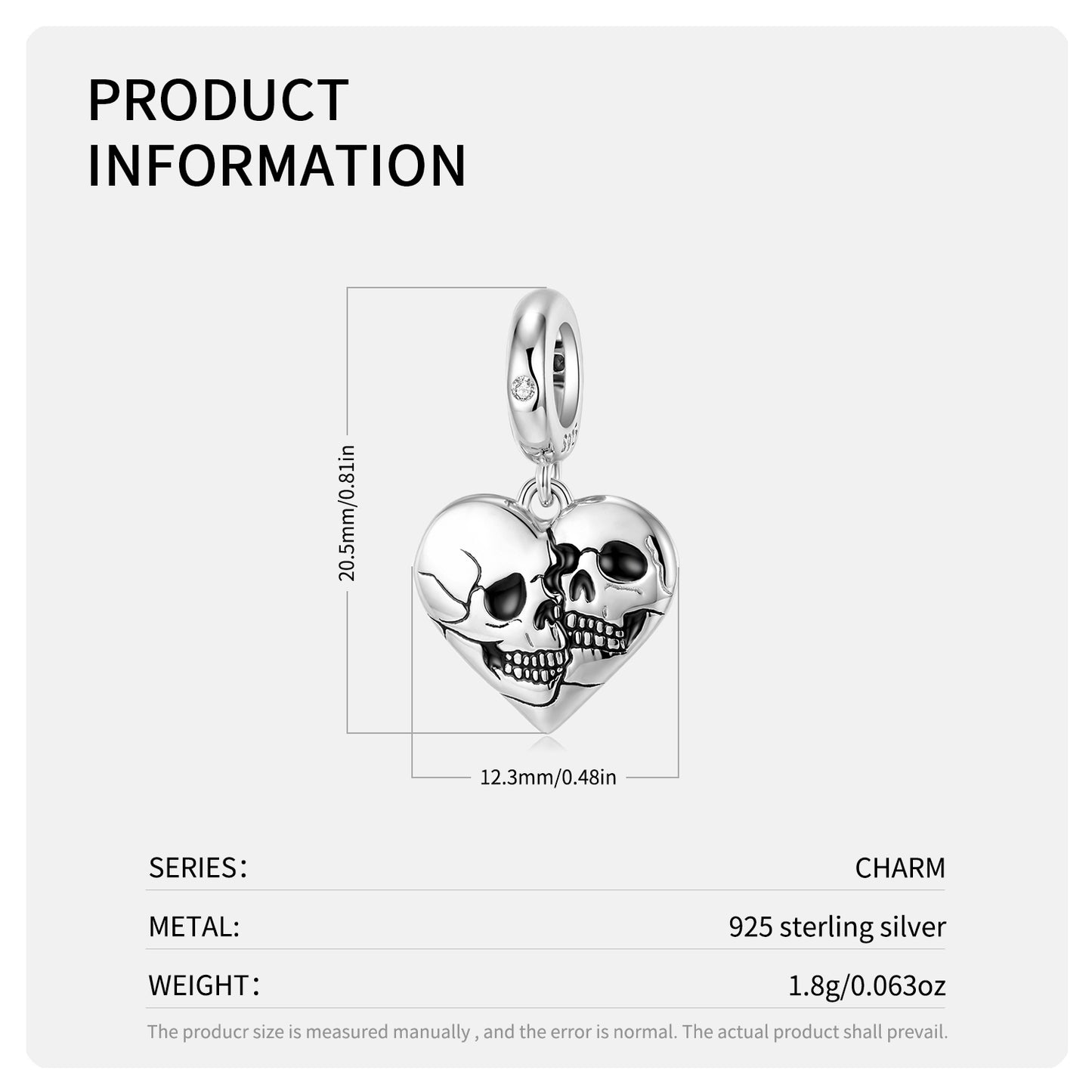SkullsHeartCharmEuropeanBeadCZSterlingSilverGingerLyneCollection_Silver-3