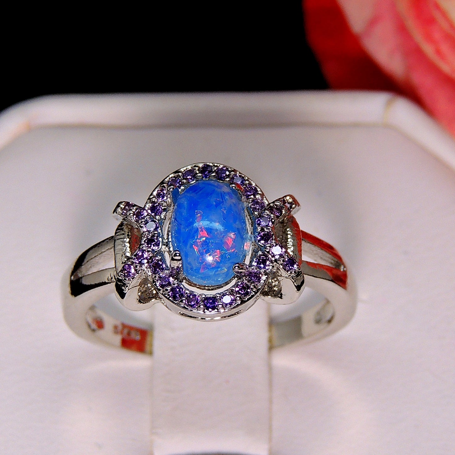 CheynaStatementRingBlueFireOpalPurpleCZGingerLyneCollection_Blue-3