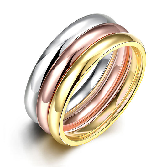 3RingWeddingBandSetStainlessSteelWomenMenbyGingerLyneCollection_Silver-1