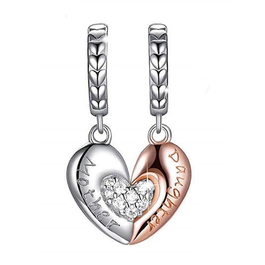 MotherDaughterHeartCharmEuropeanBeadSterlingSilverClearCZGingerLyneCollection_Silver-1