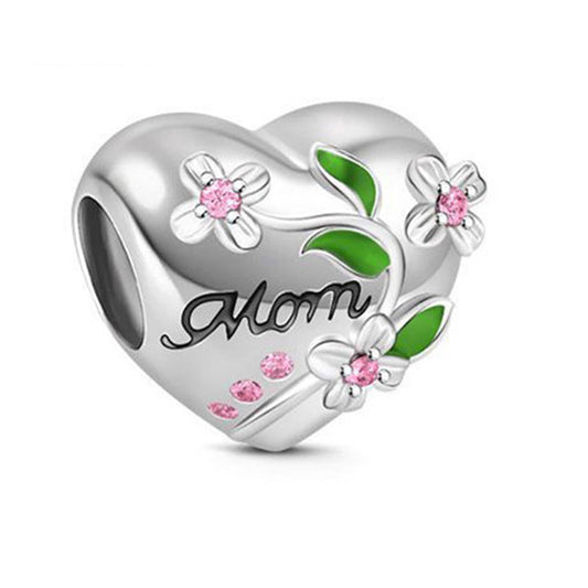 MomHeartFlowerCharmEuropeanBeadSterlingSilverPinkCZGingerLyneCollection_Pink-1