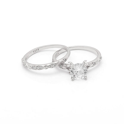 LanelleWeddingRingSetforWomenSterlingSilverEngagementRingMatchingBandbyGingerLyneCollection_Silver-4