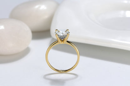 AmoreSolitaireEngagementRingforWomenMoissaniteSterlingSilverGingerLyneCollection_3CTGoldoverSilver-4