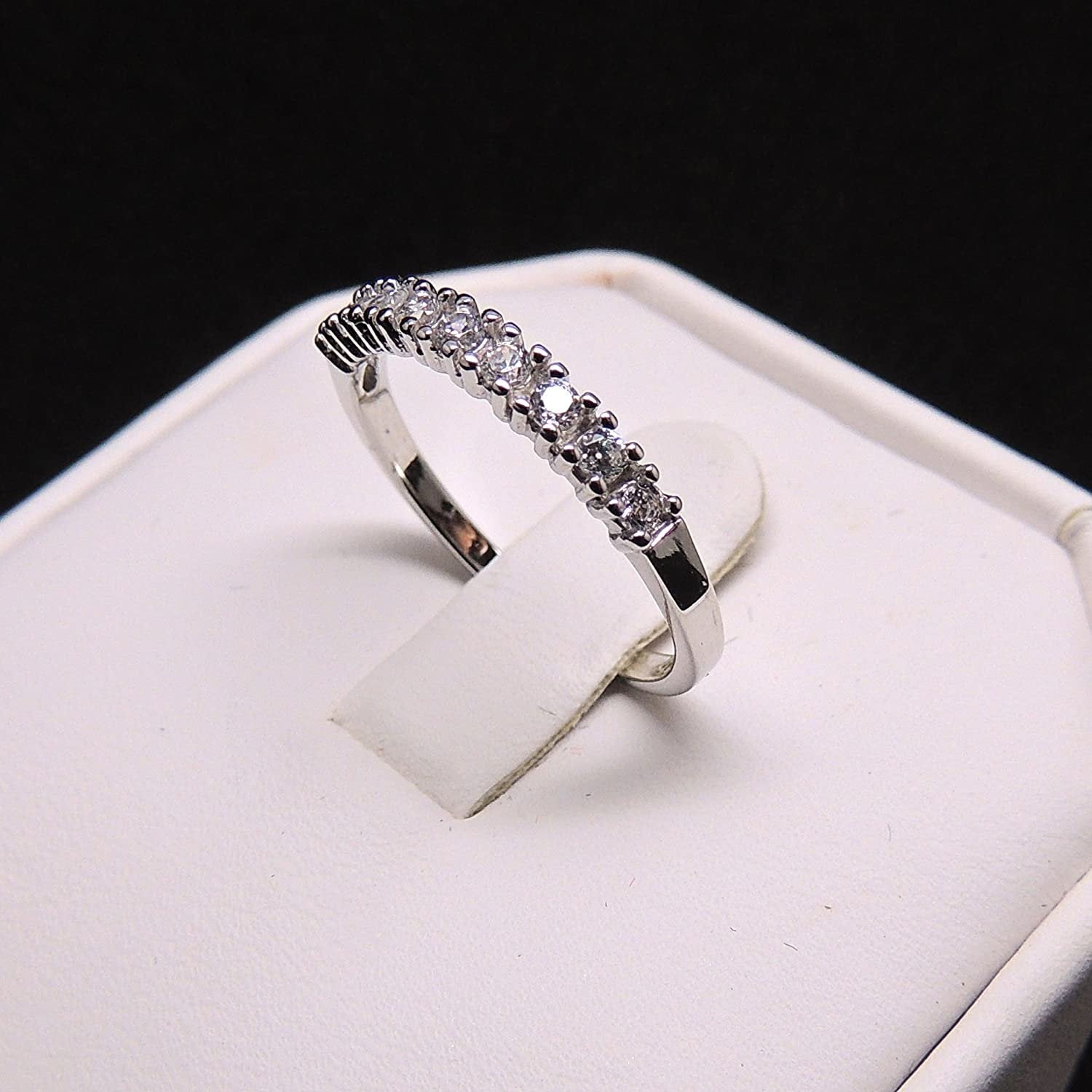 CarolineBeautifulAnniversaryWeddingBandRing-GingerLyneCollection_Silver-4