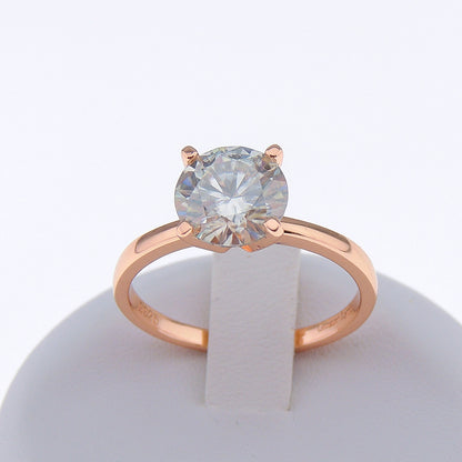 AmoreSolitaireEngagementRingforWomenMoissaniteSterlingSilverGingerLyneCollection_1CTRoseoverSilver-3