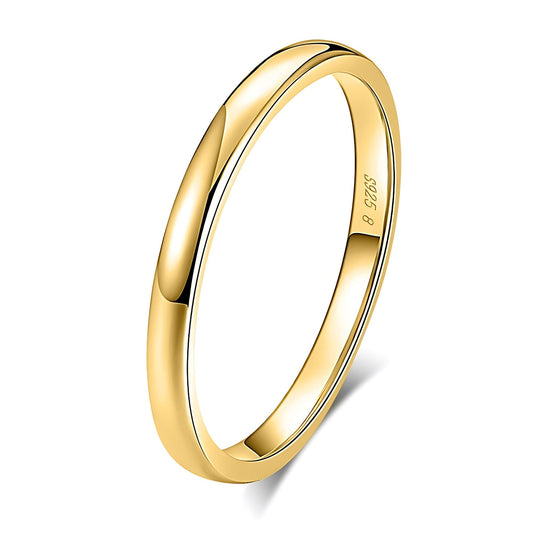 2mmWeddingBandforMenSterlingSilverGoldRingforWomenGingerLyneCollection_Gold-1