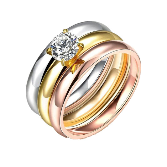 Amilia3RingWeddingRingSetforWomenStainlessSteelEngagementMatchingBandsGingerLyneCollection_Silver-1